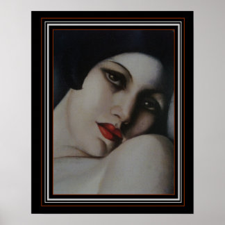 El sueño - Impresión Art Decó de Tamara de Lempick