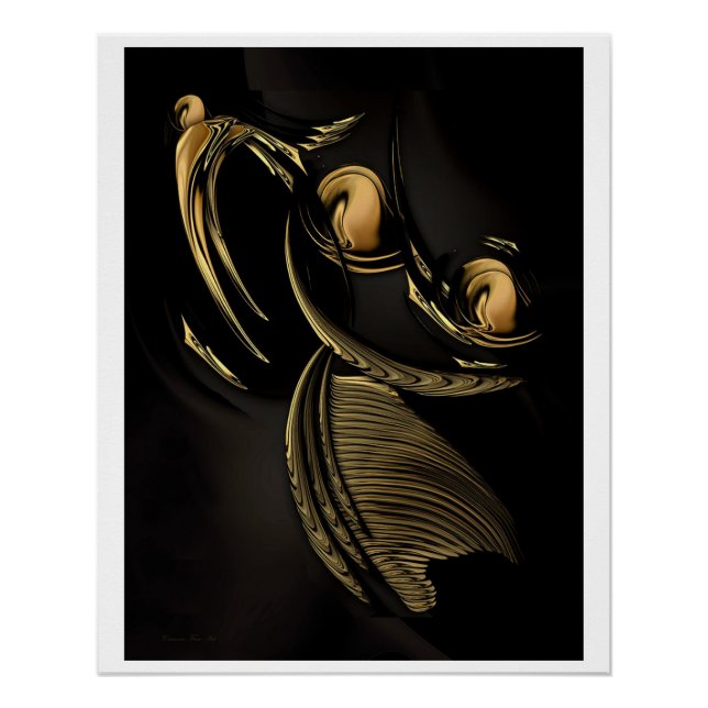 "El sueño otoñal", brillante Poster (Anverso)