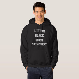 El SUÉTER CON CAPUCHA NEGRO de los hombres