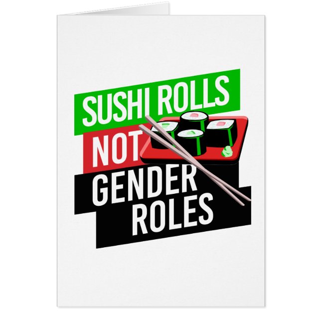 El sushi no tiene roles de género (Frente)