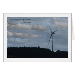El Susurro del Viento - tarjeta de turbina eólica