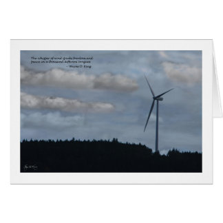 El Susurro del Viento - tarjeta de turbina eólica