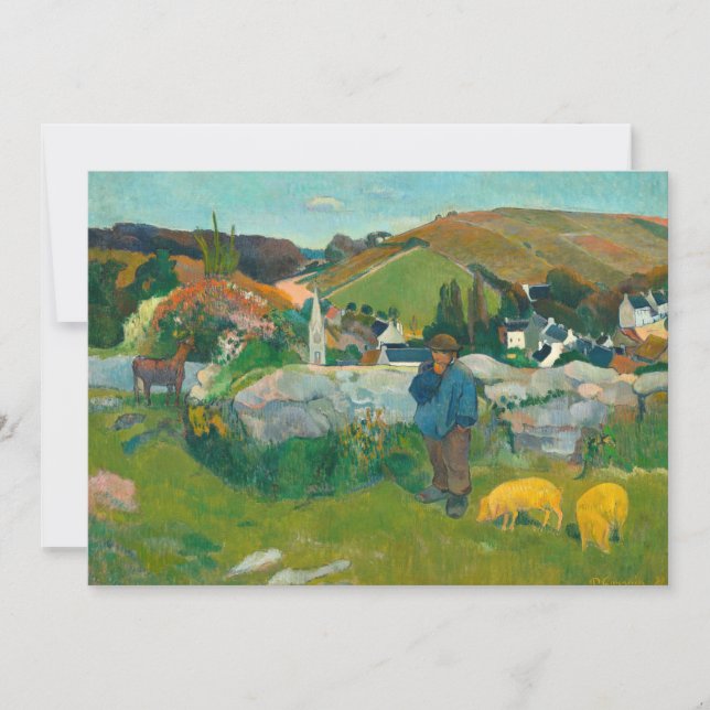 El Swineherd | Paul Gauguin (Anverso)