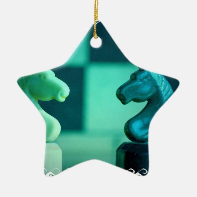 El tablero de ajedrez Knights el ornamento (Frente)