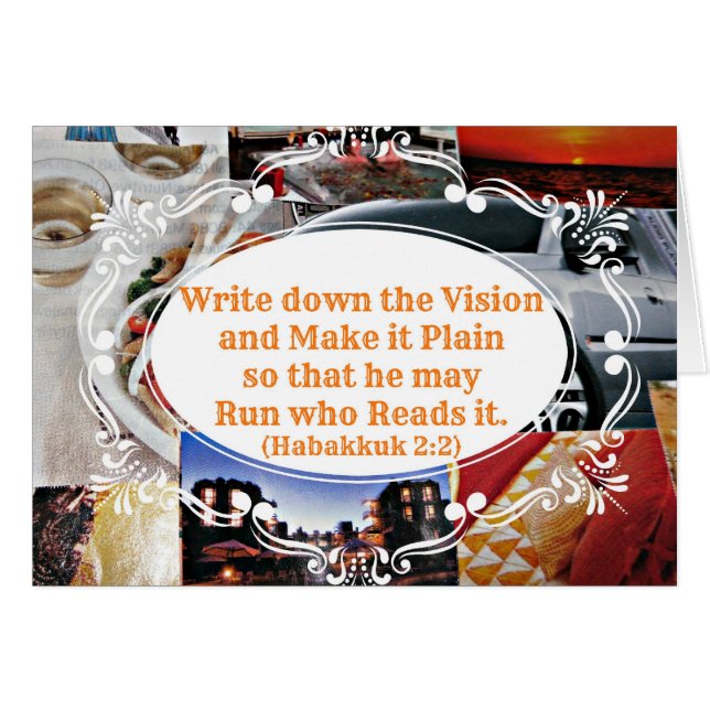El tablero de Vision con verso de la biblia anota (Anverso (Horizontal))