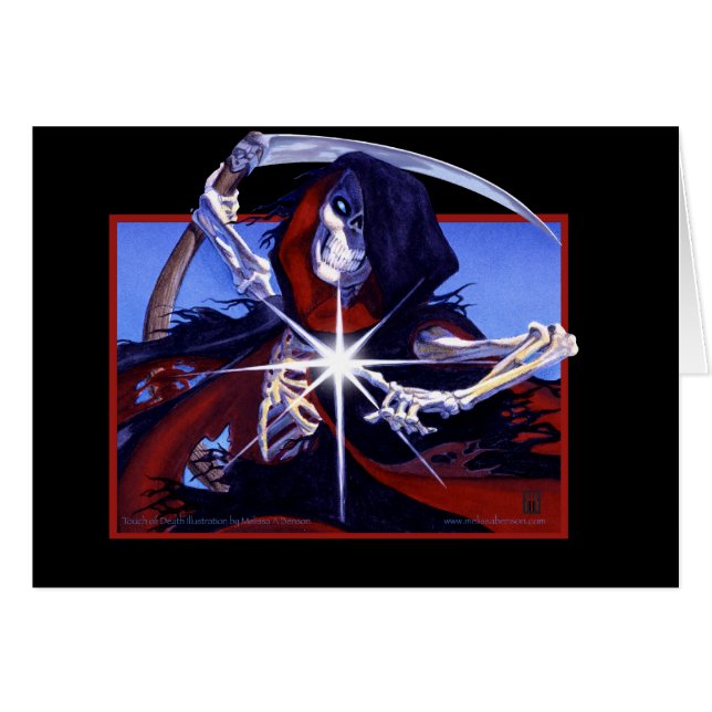 El tacto de la tarjeta de la muerte (Anverso (Horizontal))