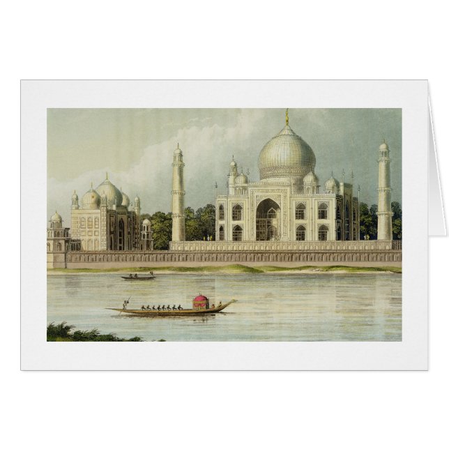 El Taj Mahal, tumba del emperador Shah Jehan y (Anverso (Horizontal))