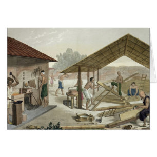 El taller de la carpintería en Kupang, Timor,