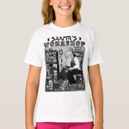 El taller de Santa y camiseta de la escena del