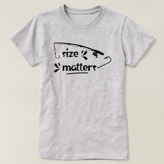 El tamaño importa la camiseta de las mujeres que p (Diseño del anverso)