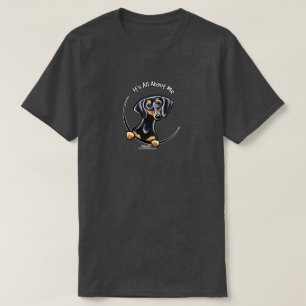 El Tan Negro Dachshund Se Trata De La Camiseta Mí
