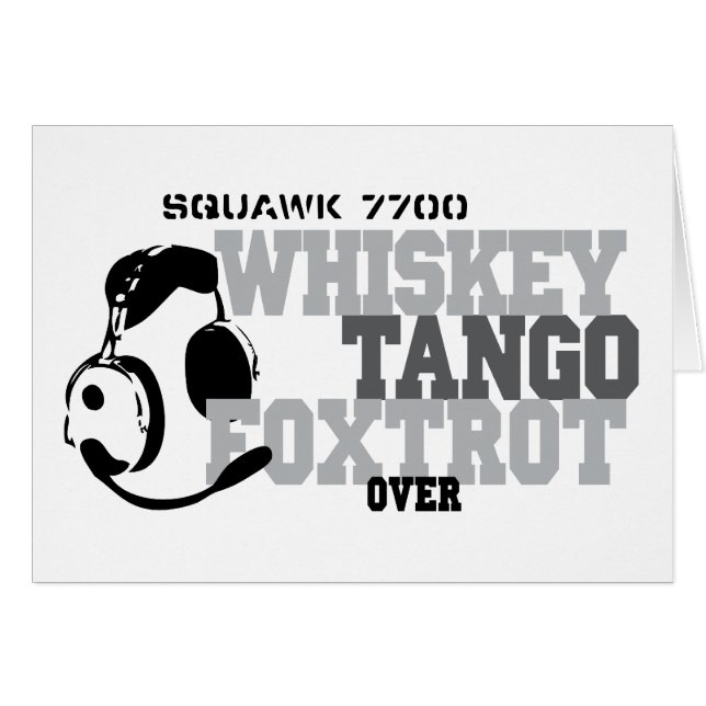 El tango del whisky Foxtrot - humor de la aviación (Anverso (Horizontal))