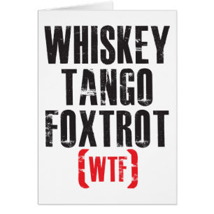 El tango del whisky Foxtrot - WTF - negro
