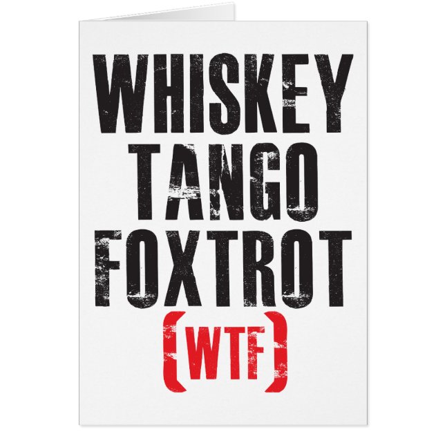 El tango del whisky Foxtrot - WTF - negro (Frente)
