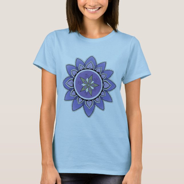 El tanque de la camiseta de Lotus azul (Anverso)