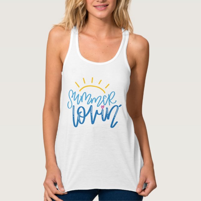 El tanque del verano - camisetas sin mangas de las (Anverso)