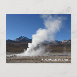 El Tatio Geyser, desierto de Atacama, postal de Ch