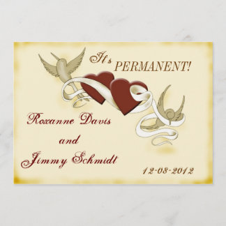 El tatuaje del vintage inspiró la invitación del