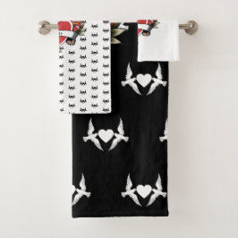 El tatuaje personalizado ama el corazón de los páj