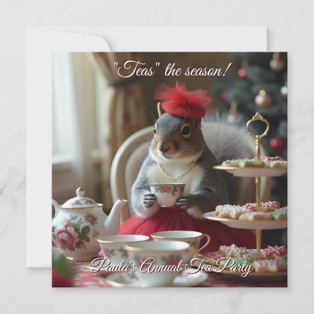 "El Té" de la Temporada Invitación (Anverso)