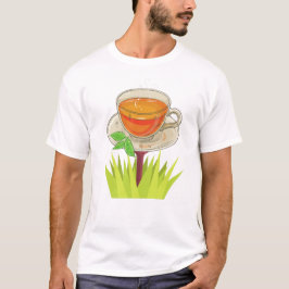 El té en un té en una camiseta