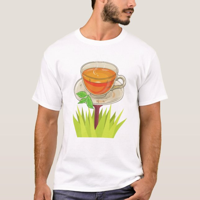 El té en un té en una camiseta (Anverso)