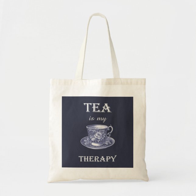 El Té Es Mi Bolsa De Tote Terapéutico (Frente)