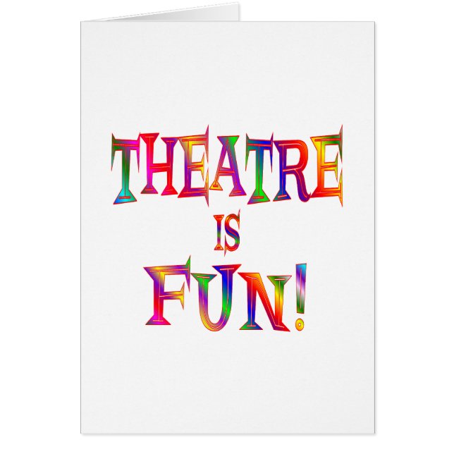 El teatro es diversión (Frente)