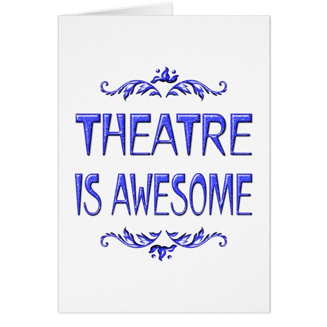 El teatro es impresionante (Frente)