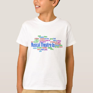 El teatro musical es camiseta de Lite de los niño