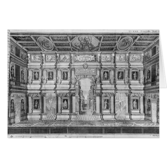 El teatro olímpico en Vicenza (Anverso (Horizontal))