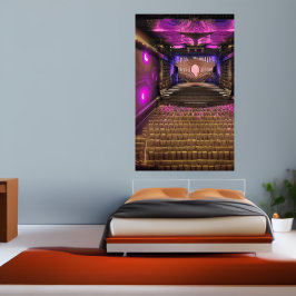 El teatro | Poster de arte de IA