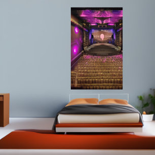 El teatro Poster de arte de IA
