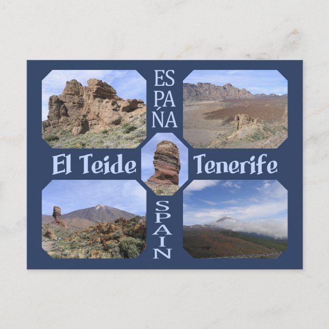 El Teide, postal personalizado de Tenerife (Anverso)