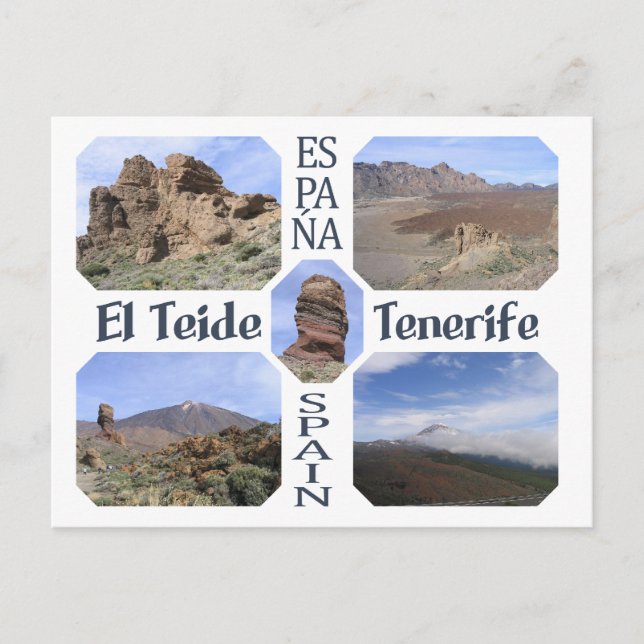 El Teide, postal personalizado de Tenerife (Anverso)