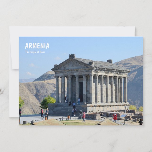 El templo de Garni en Armenia (Anverso)