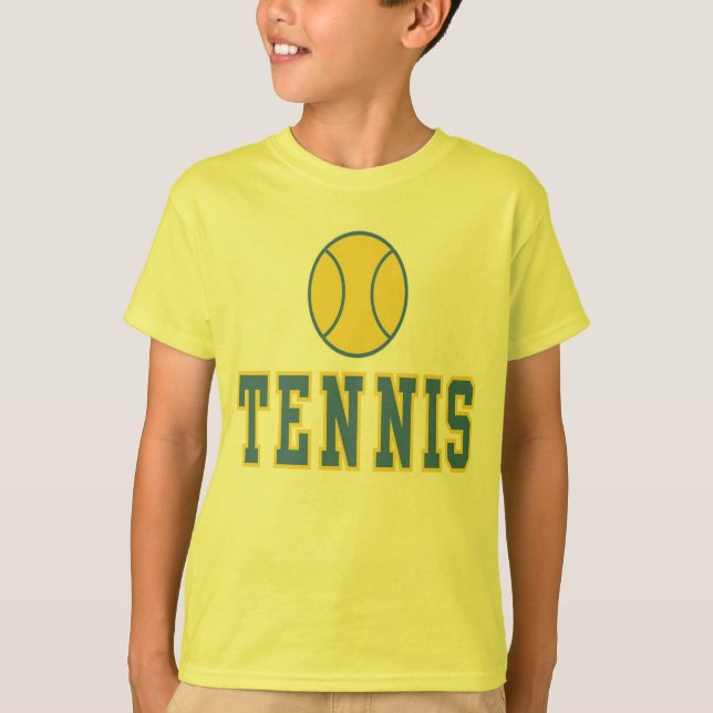El tenis embroma la camiseta (Anverso)
