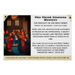 El tercer Poster de misterio glorioso