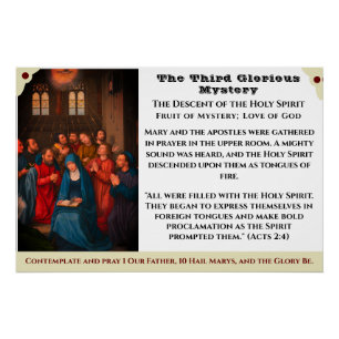 El tercer Poster de misterio glorioso