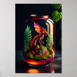 El Terrario Dragon   Impresión de arte digital