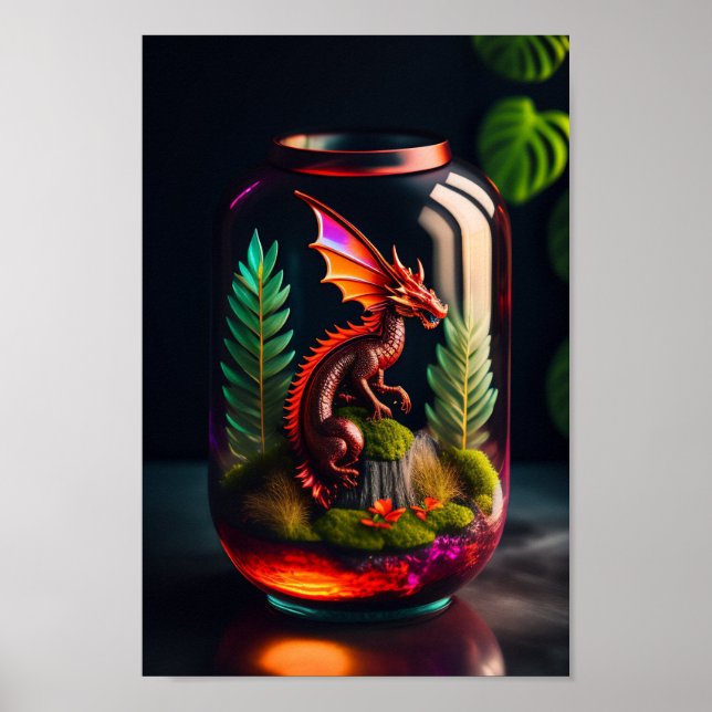 El Terrario Dragon | Impresión de arte digital (Frente)