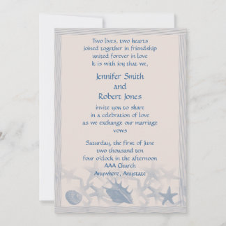El tesoro por la invitación a la boda marina