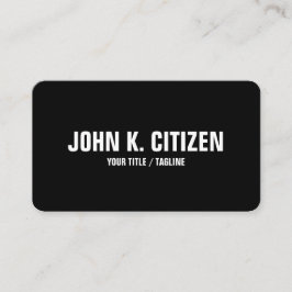 El texto intrépido redondeó la tarjeta de visita -