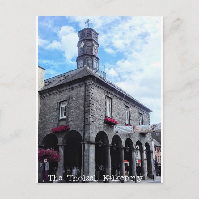 El Tholsel, Kilkenny, Irlanda, la postal (Anverso)