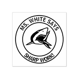 El tiburón del profesor, agudo sello de trabajo