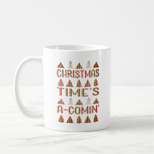 El tiempo de los navidades es una taza de suéter f
