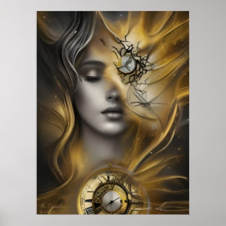 El Tiempo de Sueño - Impresión de Arte Digital de