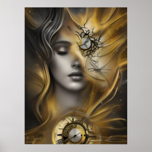 El Tiempo de Sueño - Impresión de Arte Digital de