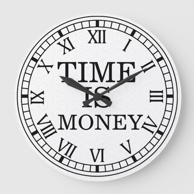 El tiempo es el reloj del muro del dinero (Anverso)