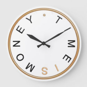 El tiempo es oro reloj de pared